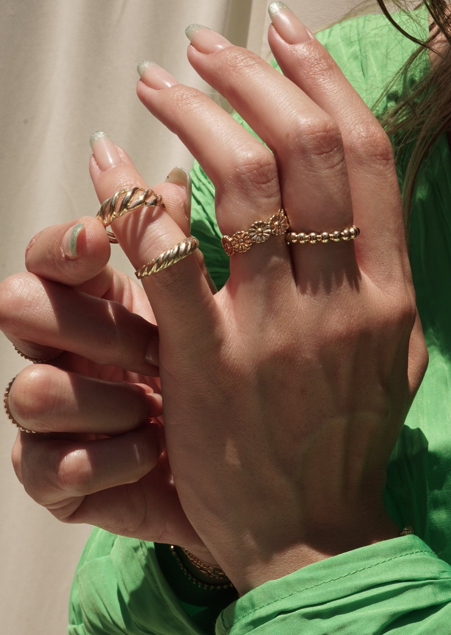 10k Gold Open Croissant Pinky Ring