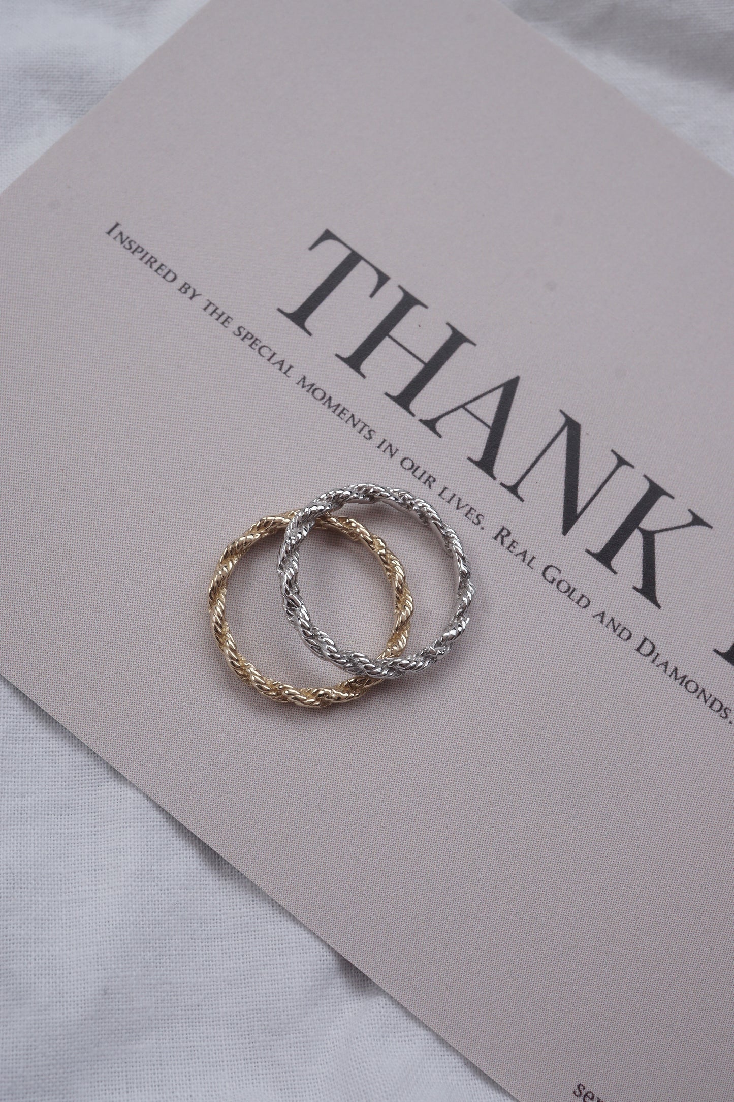 14k Gold Vintage Rope Ring