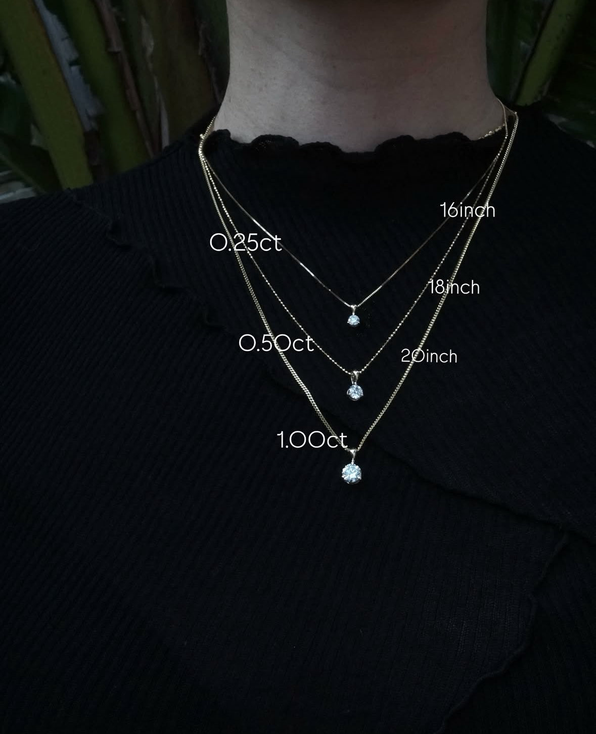 14k Luna Drop Necklace