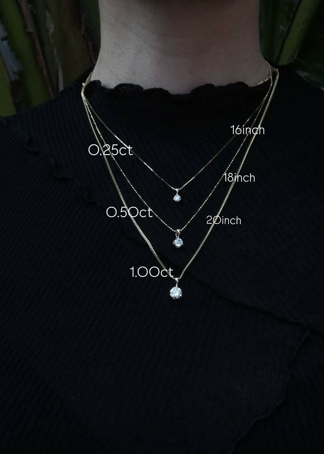 14k Luna Drop Necklace