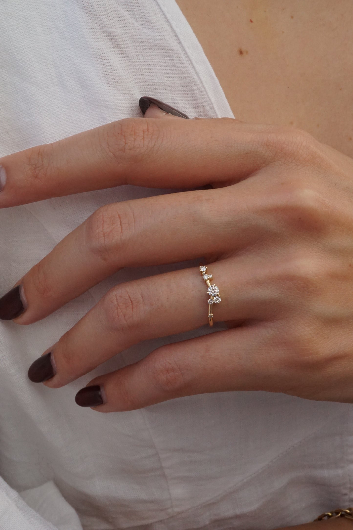 14k Gold Astra Diamond Ring