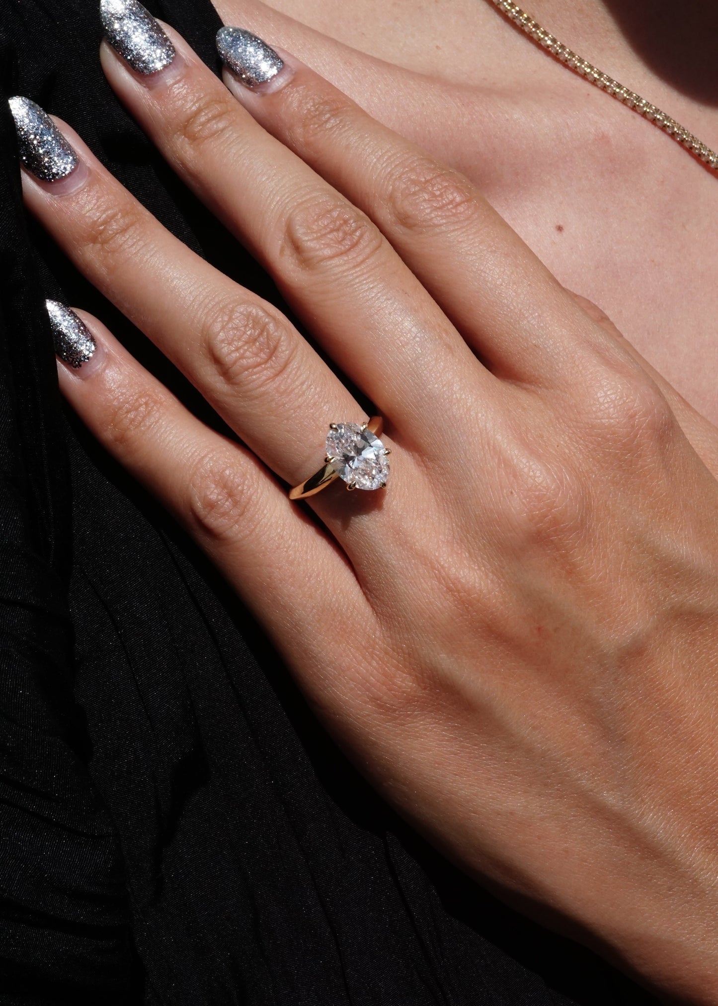 The Rin Solitaire (Oval Cut)
