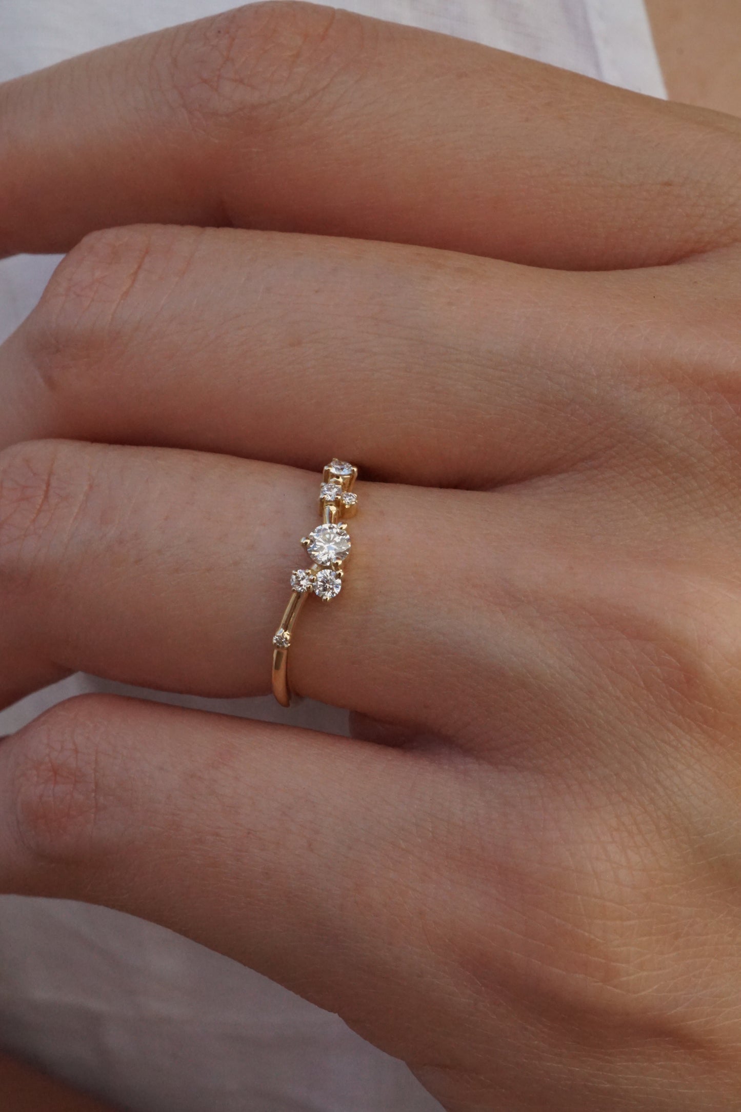 14k Gold Astra Diamond Ring
