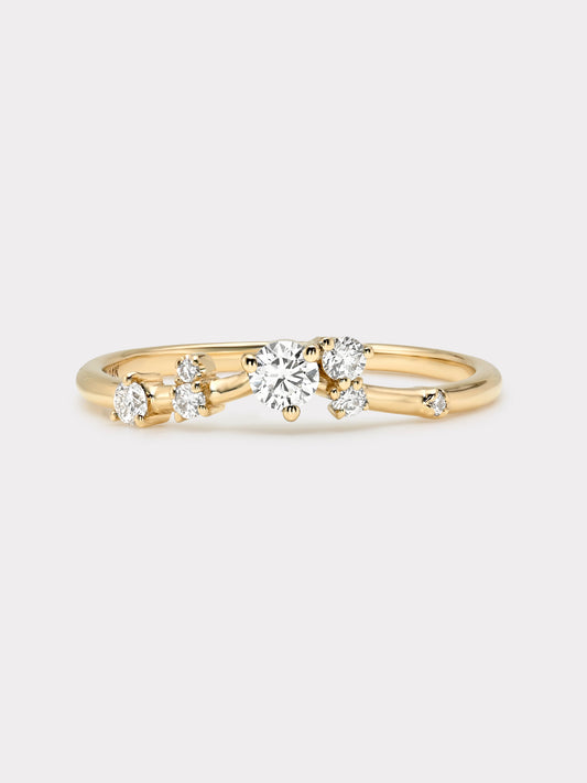 14k Gold Astra Diamond Ring