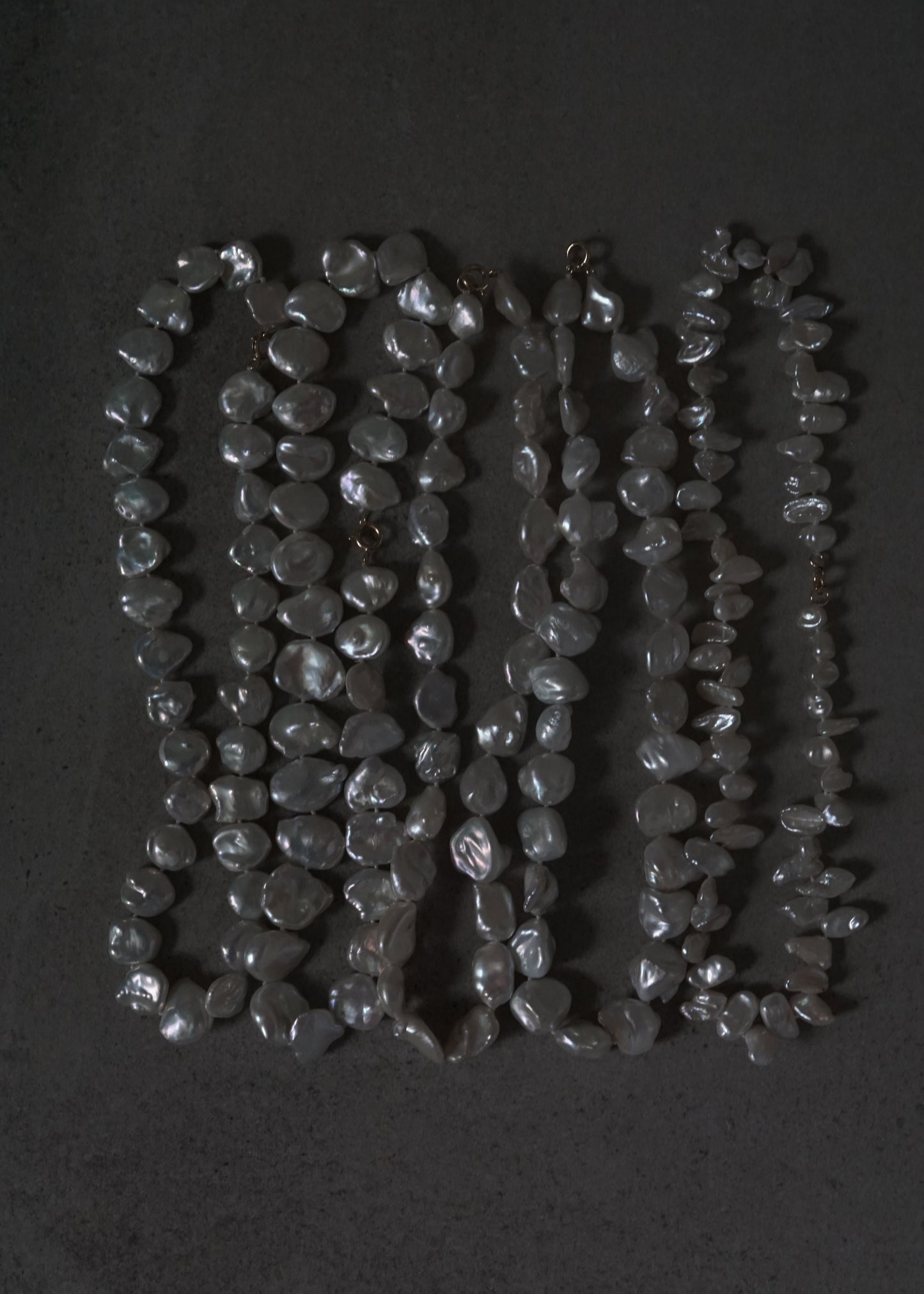 14k Gold Unique Pearl Necklaces