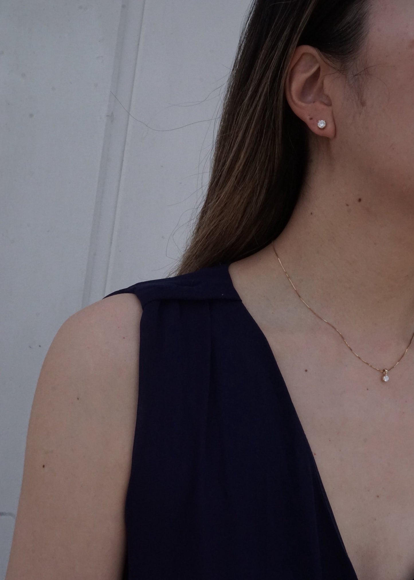 14k Gold Lab-grown Diamond Studs