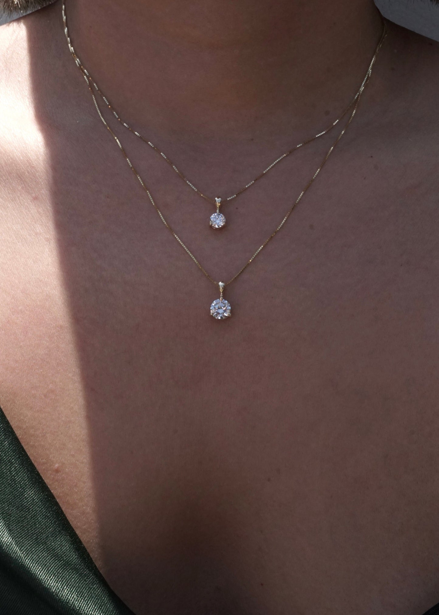 14k Luna Drop Necklace