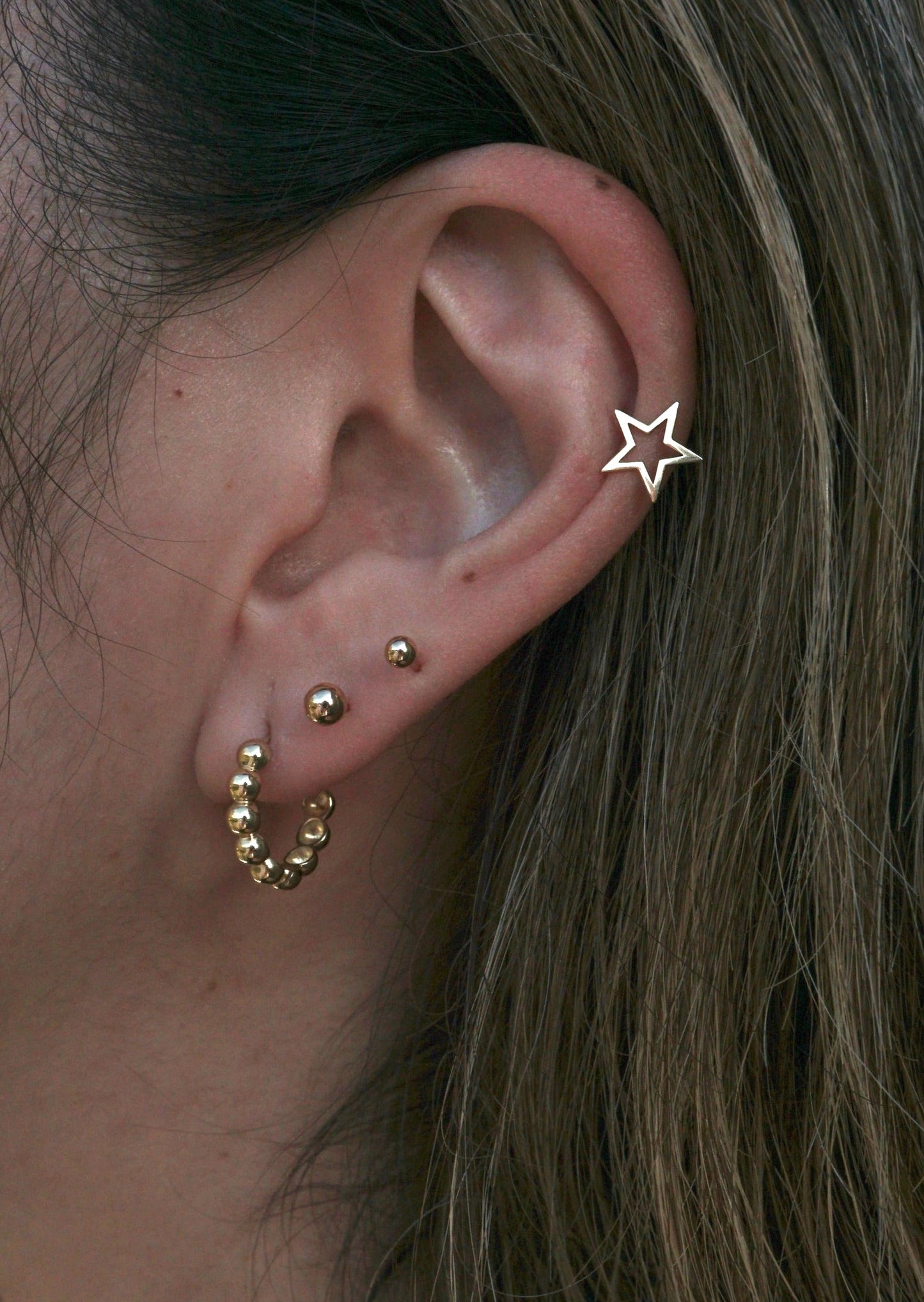 14k Gold Baby Ball Studs