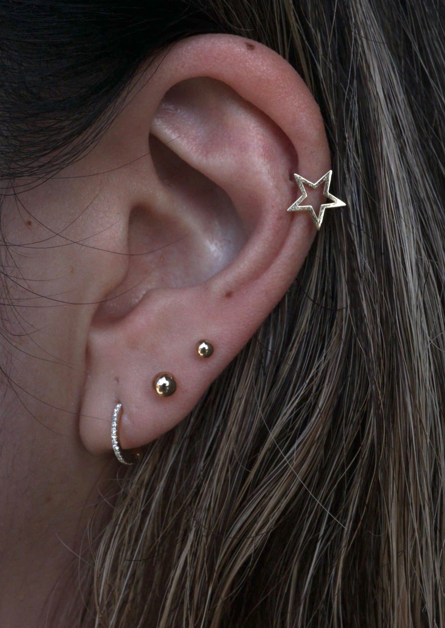 14k Gold Baby Ball Studs