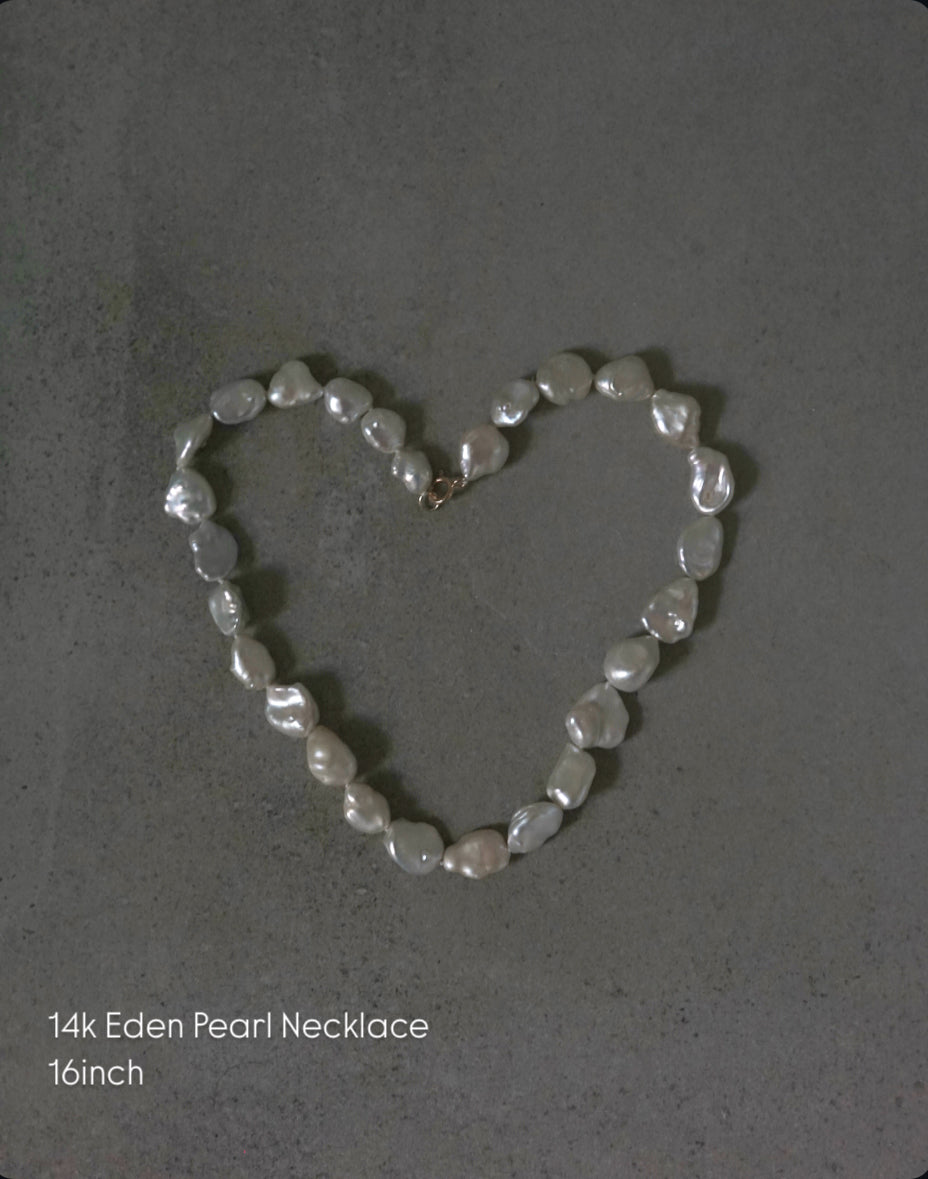 14k Gold Unique Pearl Necklaces