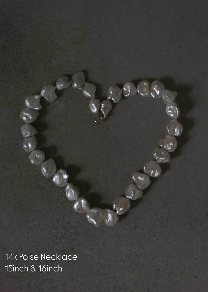 14k Gold Unique Pearl Necklaces