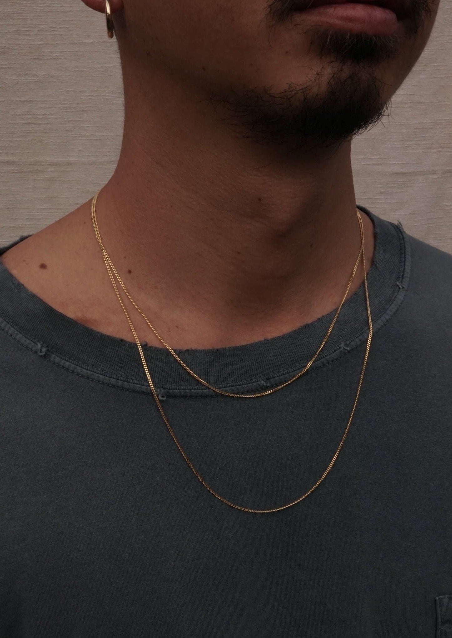 14k Gold Skinny Cuban Chain