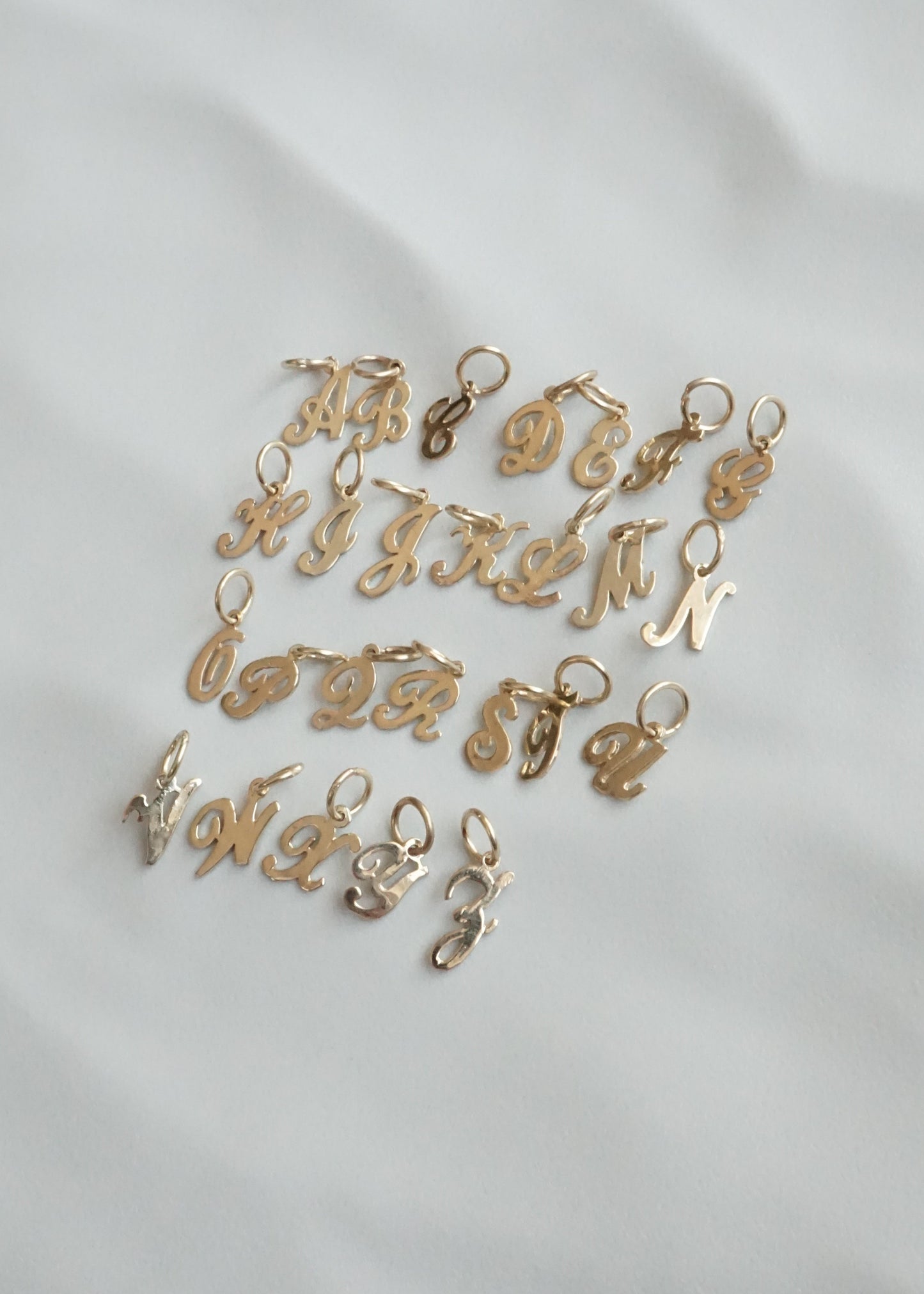 14k Gold Mini Initial Top (Charm)