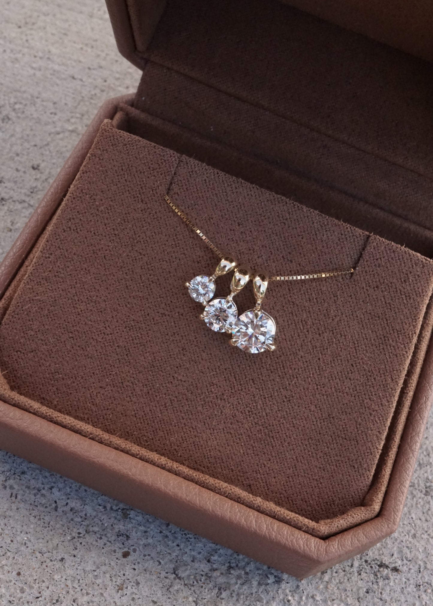 14k Luna Drop Necklace