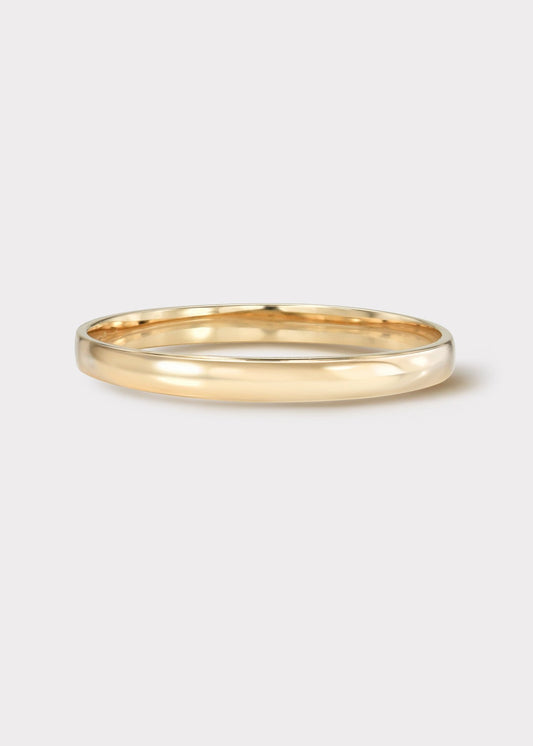 14K Gold Light Weight Skinny Plain Band