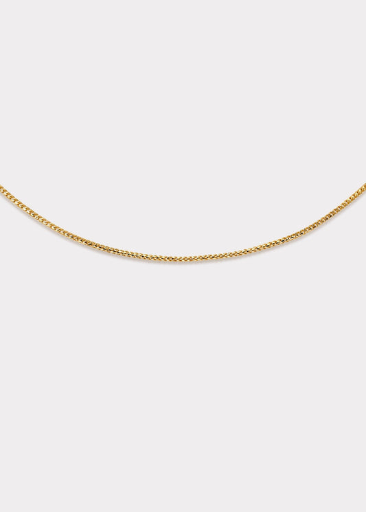 14k Gold Skinny Diamond Cut Franco Chain