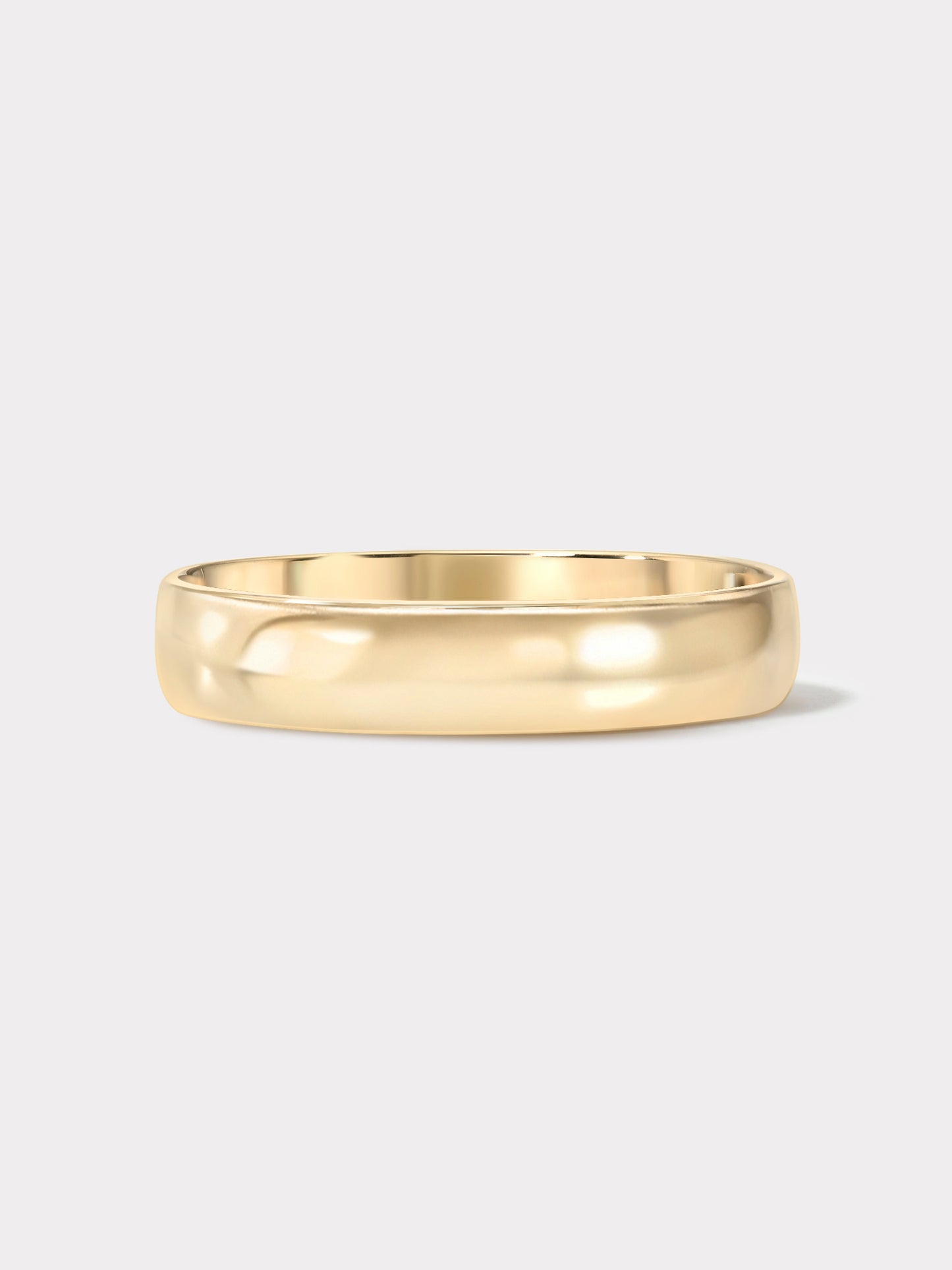 14k Gold Light Weight Medium Plain Band