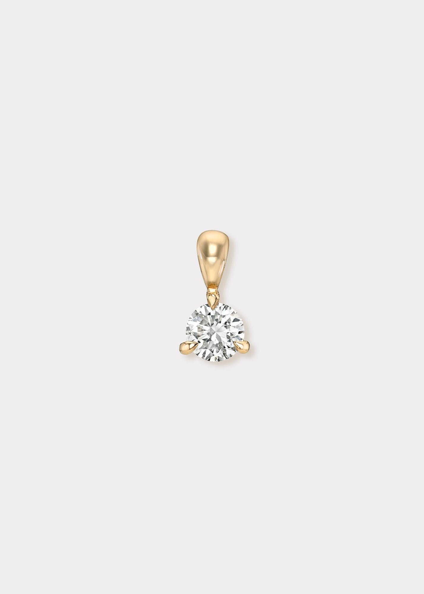 14k Gold Luna Drop Pendant