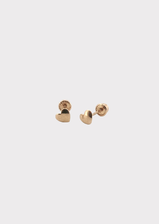 14k Gold Mini Love Studs