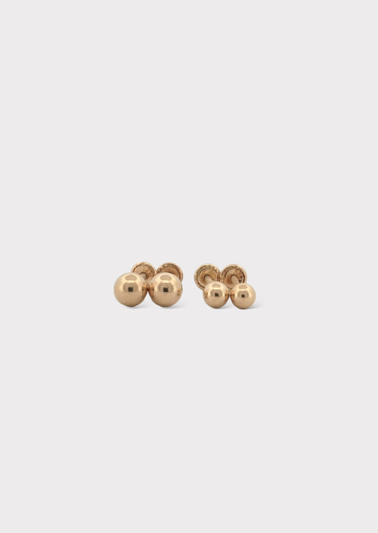 14k Gold Baby Ball Studs