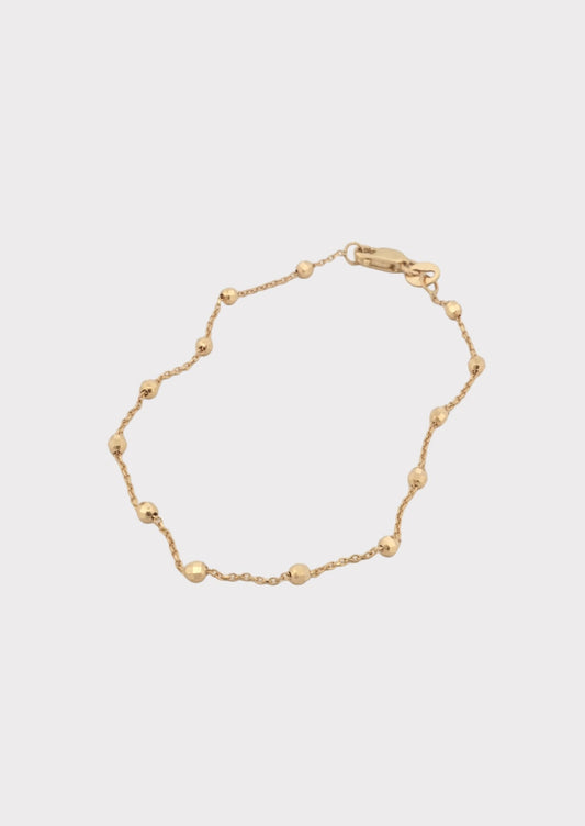 14k Gold Disco Bracelet