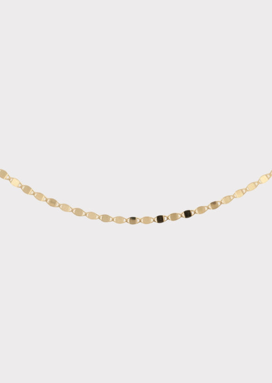 14k Gold Light Mirror Chain