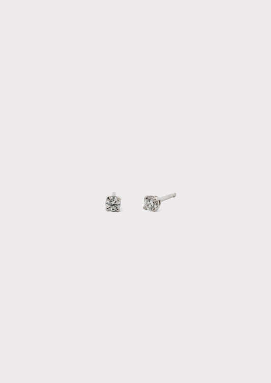 14k Gold Baby Diamond Studs