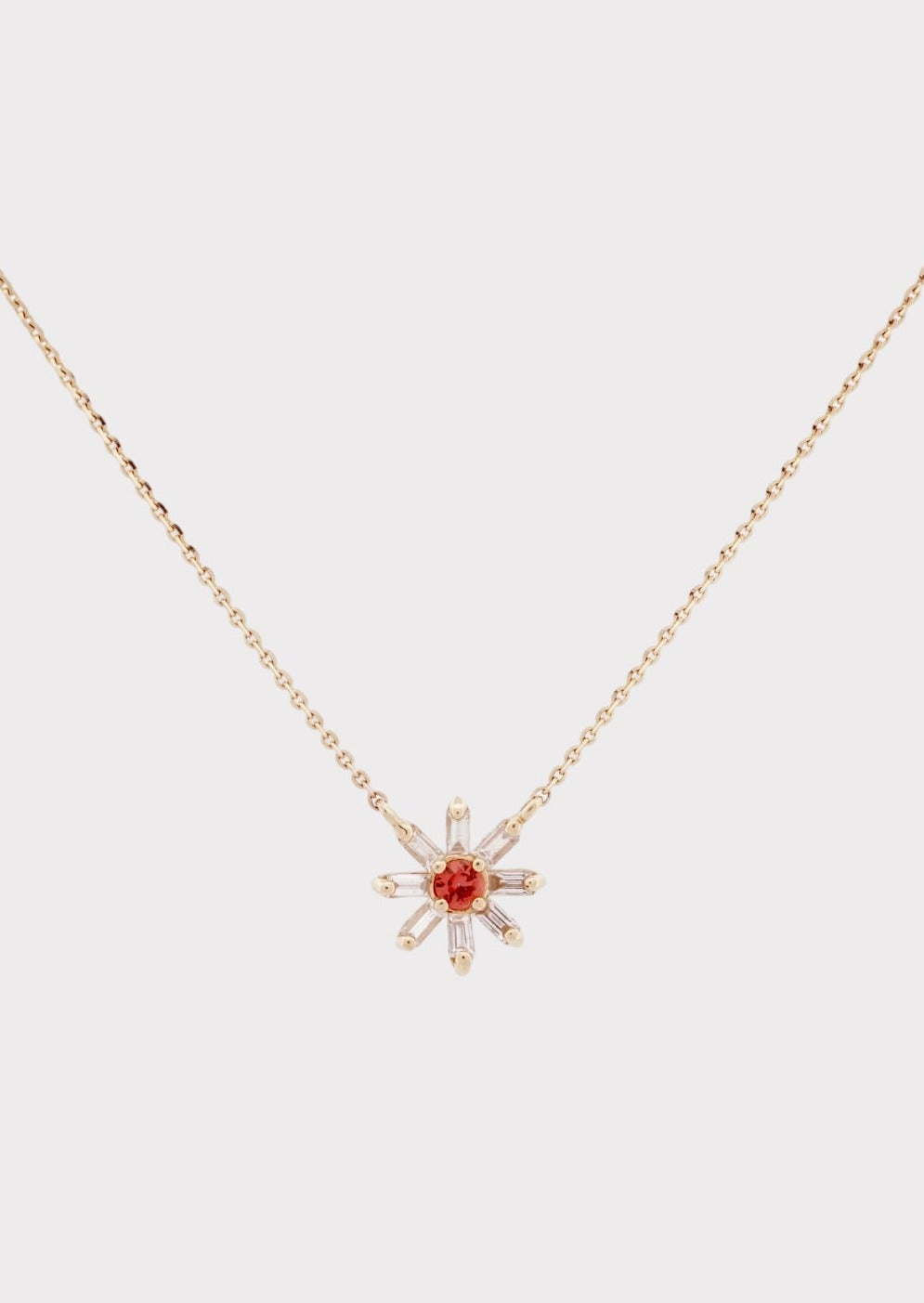 14k Gold Serenity Daisy Necklace